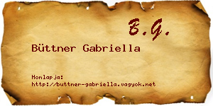 Büttner Gabriella névjegykártya