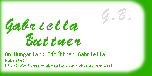 gabriella buttner business card